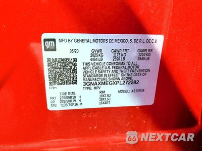 Zdjęcie 13 z 13 samochodu: 2023 CHEVROLET EQUINOX RS VIN:3GNAXMEGXPL272282 - miniatura