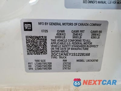 Zdjęcie 12 z 12 samochodu: 2025 CHEVROLET SILVERADO K2500 HEAVY DUTY LT VIN:2GC1KNEY1S1228168 - miniatura