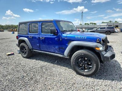 Czwarte zdjęcie samochodu z boku: 2020 JEEP WRANGLER UNLIMITED SPORT VIN:1C4HJXDN0LW159200 - miniatura
