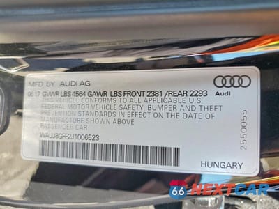 Zdjęcie 12 z 12 samochodu: 2018 AUDI A3 PREMIUM PLUS VIN:WAUJ8GFF2J1006523 - miniatura