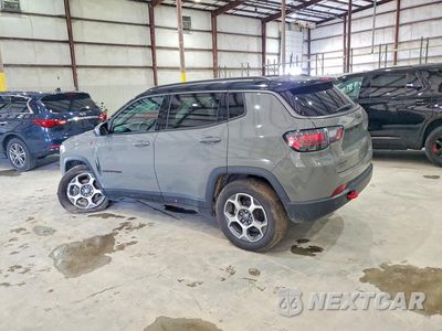Drugie zdjęcie samochodu z przodu: 2022 JEEP COMPASS TRAILHAWK VIN:3C4NJDDBXNT135955 - miniatura