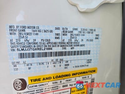 Zdjęcie 12 z 12 samochodu: 2024 LINCOLN NAVIGATOR L BLACK LABEL VIN:5LMJJ3TGXREL21886 - miniatura