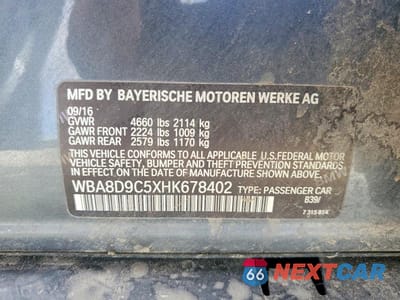 Zdjęcie 12 z 12 samochodu: 2017 BMW 330 XI VIN:WBA8D9C5XHK678402 - miniatura