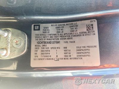 Zdjęcie 12 z 12 samochodu: 2016 CHEVROLET COLORADO VIN:1GCHTBEA9G1371041 - miniatura