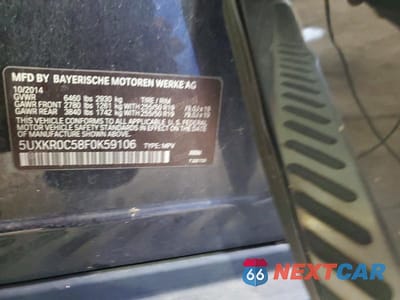 Zdjęcie 12 z 12 samochodu: 2015 BMW X5 XDRIVE35I VIN:5UXKR0C58F0K59106 - miniatura