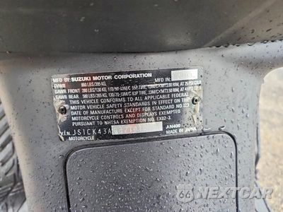 Zdjęcie 9 z 9 samochodu: 2003 SUZUKI AN400 K3 VIN:JS1CK43A932101642 - miniatura