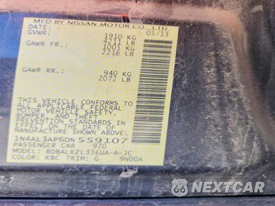 Zdjęcie 13 z 13 samochodu: 2013 NISSAN ALTIMA 2.5 VIN:1N4AL3AP6DN559107 - miniatura