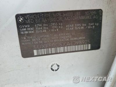 Zdjęcie 14 z 14 samochodu: 2010 BMW X5 XDRIVE35D VIN:5UXFF0C5XALJ98925 - miniatura