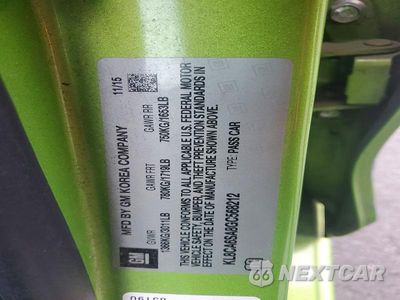 Zdjęcie 12 z 12 samochodu: 2016 CHEVROLET SPARK LS VIN:KL8CA6SA8GC568212 - miniatura