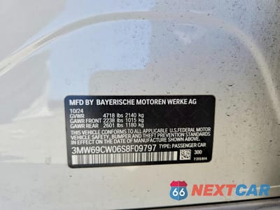 Zdjęcie 13 z 13 samochodu: 2025 BMW 330I VIN:3MW69CW06S8F09797 - miniatura