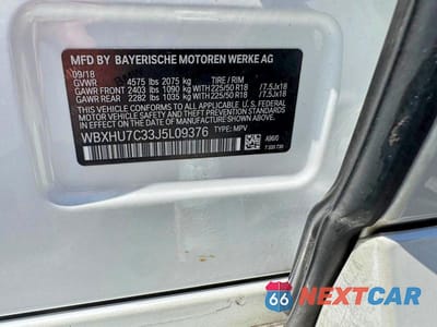 Zdjęcie 11 z 12 samochodu: 2018 BMW X1 SDRIVE28I MSPT VIN:WBXHU7C33J5L09376 - miniatura