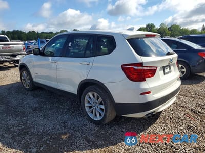 Drugie zdjęcie samochodu z przodu: 2013 BMW X3 XDRIVE28I VIN:5UXWX9C56D0A25297 - miniatura