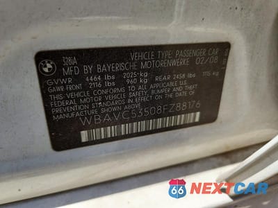 Zdjęcie 12 z 12 samochodu: 2008 BMW 328 I SULEV VIN:WBAVC53508FZ88176 - miniatura