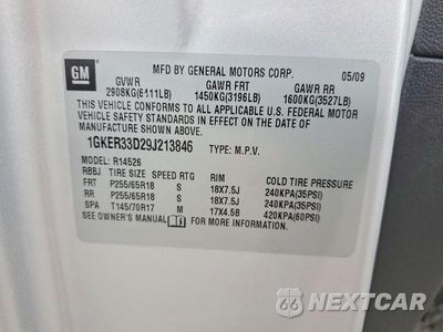 Zdjęcie 13 z 13 samochodu: 2009 GMC ACADIA SLT-2 VIN:1GKER33D29J213846 - miniatura
