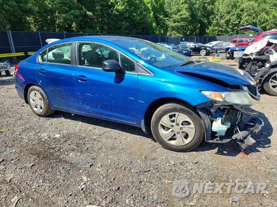 Czwarte zdjęcie samochodu z boku: 2015 HONDA CIVIC LX VIN:19XFB2F5XFE215517 - miniatura