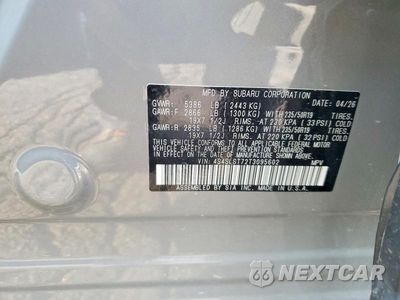 Zdjęcie 12 z 12 samochodu: 2026 SUBARU FORESTER TOURING VIN:4S4SLST72T3095602 - miniatura