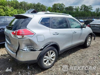 Trzecie zdjęcie samochodu z tyłu: 2016 NISSAN ROGUE SV VIN:KNMAT2MV0GP623813 - miniatura