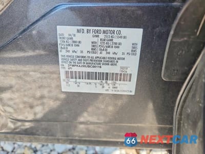 Zdjęcie 13 z 13 samochodu: 2018 FORD EDGE SEL VIN:2FMPK4J98JBC00116 - miniatura