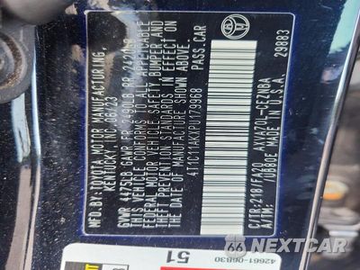 Zdjęcie 13 z 13 samochodu: 2023 TOYOTA CAMRY LE VIN:4T1C11AKXPU179968 - miniatura