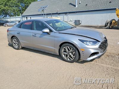 Czwarte zdjęcie samochodu z boku: 2021 HYUNDAI SONATA SEL VIN:5NPEL4JA3MH096503 - miniatura