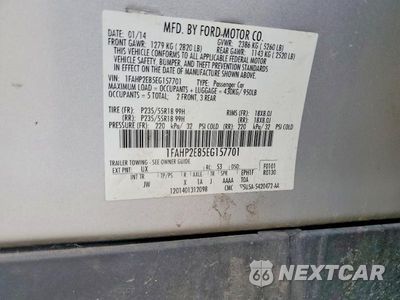 Zdjęcie 12 z 12 samochodu: 2014 FORD TAURUS SEL VIN:1FAHP2E85EG157701 - miniatura