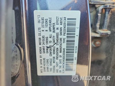 Zdjęcie 12 z 12 samochodu: 2013 ACURA TSX VIN:JH4CW2H58DC000645 - miniatura