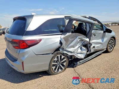 Trzecie zdjęcie samochodu z tyłu: 2025 HONDA ODYSSEY EXL VIN:5FNRL6H65SB079566 - miniatura