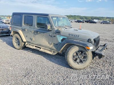 Czwarte zdjęcie samochodu z boku: 2021 JEEP WRANGLER UNLIMITED SPORT VIN:1C4HJXDN7MW595351 - miniatura