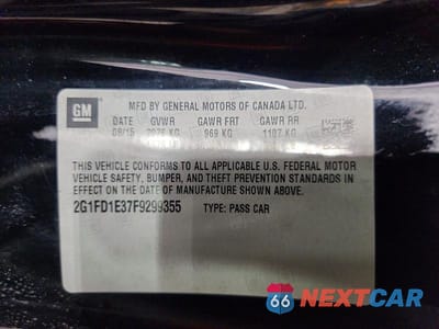 Zdjęcie 12 z 12 samochodu: 2015 CHEVROLET CAMARO LT VIN:2G1FD1E37F9299355 - miniatura