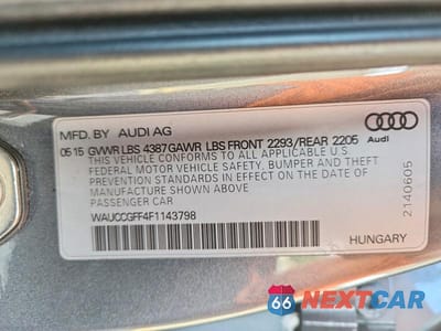Zdjęcie 12 z 12 samochodu: 2015 AUDI A3 PREMIUM PLUS VIN:WAUCCGFF4F1143798 - miniatura
