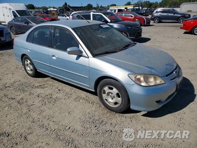 Czwarte zdjęcie samochodu z boku: 2005 HONDA CIVIC HYBRID VIN:JHMES96615S006142 - miniatura
