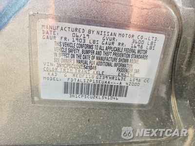 Zdjęcie 14 z 14 samochodu: 2019 NISSAN KICKS SV VIN:3N1CP5CU2KL541046 - miniatura
