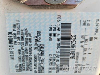 Zdjęcie 12 z 12 samochodu: 2017 FORD FUSION SE HYBRID VIN:3FA6P0LU2HR264939 - miniatura