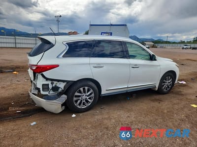 Trzecie zdjęcie samochodu z tyłu: 2013 INFINITI JX35 BASE VIN:5N1AL0MMXDC326221 - miniatura