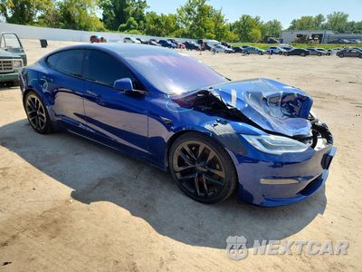 Czwarte zdjęcie samochodu z boku: 2021 TESLA MODEL S VIN:5YJSA1E66MF452454 - miniatura