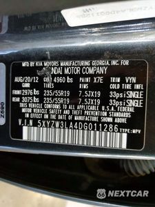 Zdjęcie 13 z 13 samochodu: 2013 HYUNDAI SANTA FE SPORT 2.0T VIN:5XYZW3LA4DG011286 - miniatura