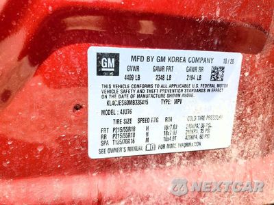 Zdjęcie 13 z 13 samochodu: 2021 BUICK ENCORE PREFERRED VIN:KL4CJESB0MB335415 - miniatura