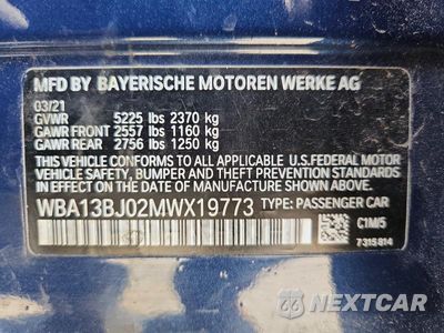 Zdjęcie 12 z 12 samochodu: 2021 BMW 530 XI VIN:WBA13BJ02MWX19773 - miniatura
