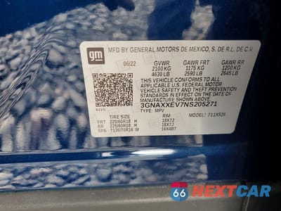 Zdjęcie 13 z 13 samochodu: 2022 CHEVROLET EQUINOX PREMIER VIN:3GNAXXEV7NS205271 - miniatura