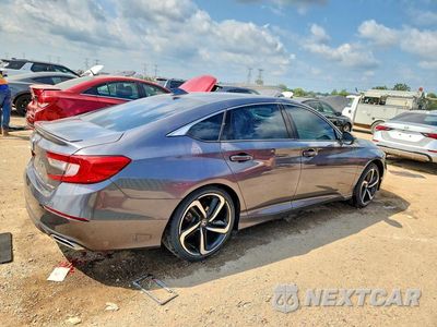 Trzecie zdjęcie samochodu z tyłu: 2019 HONDA ACCORD SPORT VIN:1HGCV1F35KA148066 - miniatura