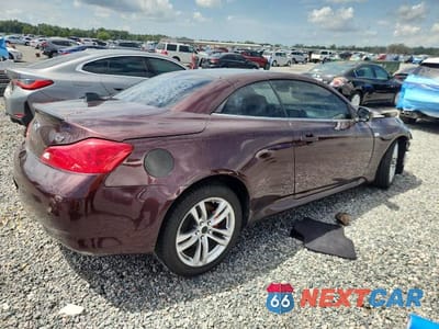 Trzecie zdjęcie samochodu z tyłu: 2010 INFINITI G37 CONVERTIBLE BASE VIN:JN1CV6FE9AM353743 - miniatura