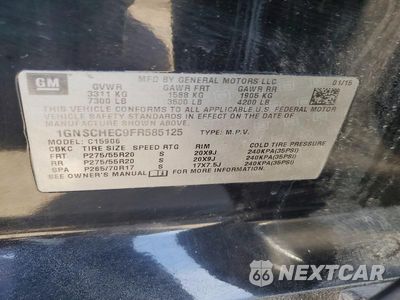 Zdjęcie 13 z 13 samochodu: 2015 CHEVROLET SUBURBAN C1500 LS VIN:1GNSCHEC9FR585125 - miniatura
