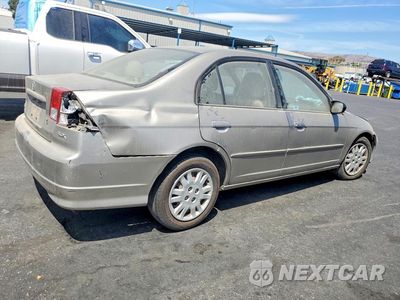 Trzecie zdjęcie samochodu z tyłu: 2005 HONDA CIVIC LX VIN:2HGES16655H545617 - miniatura