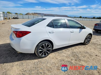 Trzecie zdjęcie samochodu z tyłu: 2017 TOYOTA COROLLA XSE VIN:2T1BURHE4HC756031 - miniatura