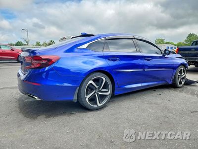 Trzecie zdjęcie samochodu z tyłu: 2019 HONDA ACCORD SPORT VIN:1HGCV1F35KA170116 - miniatura