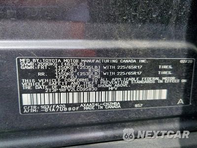 Zdjęcie 13 z 13 samochodu: 2020 TOYOTA RAV4 XLE VIN:2T3P1RFV2LC095830 - miniatura