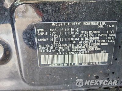 Zdjęcie 13 z 13 samochodu: 2017 SUBARU OUTBACK 2.5I LIMITED VIN:4S4BSANC6H3306167 - miniatura