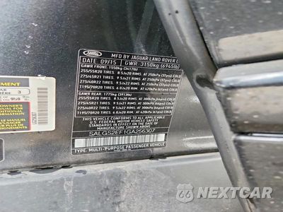 Zdjęcie 12 z 12 samochodu: 2016 LAND ROVER RANGE ROVER SUPERCHARGED VIN:SALGS2EF1GA256307 - miniatura