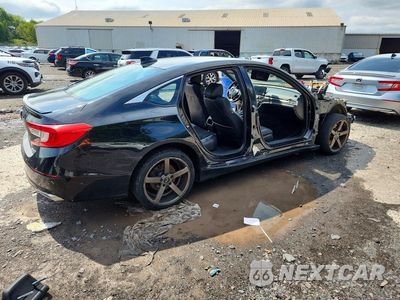 Trzecie zdjęcie samochodu z tyłu: 2018 HONDA ACCORD SPORT VIN:1HGCV1F37JA205219 - miniatura