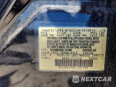 Zdjęcie 12 z 12 samochodu: 2012 NISSAN SENTRA 2.0 VIN:3N1AB6AP0CL731390 - miniatura